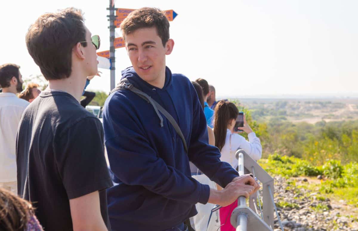 Matthew Karofsky during visit to Netiv Haasara, a community on Israel’s border