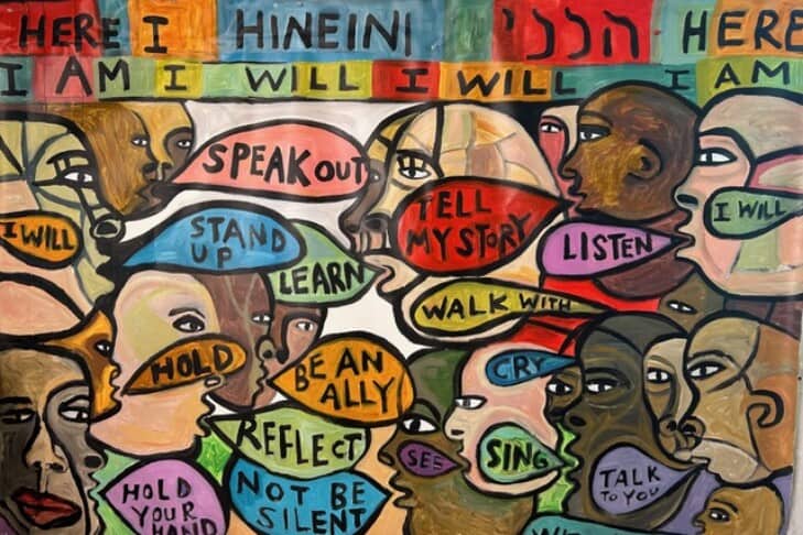 “Hineini” acrylic on canvas by Deb Putnoi