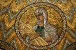Ruth, mosaic, Church of Hagia Maria Zion-The Dormition Church in Jerusalem