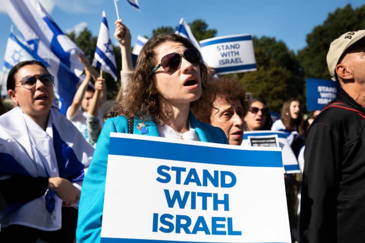 Boston, MA -- 10/09/2023Solidarity with Israel Gathering