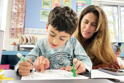 Halie Pica With Student