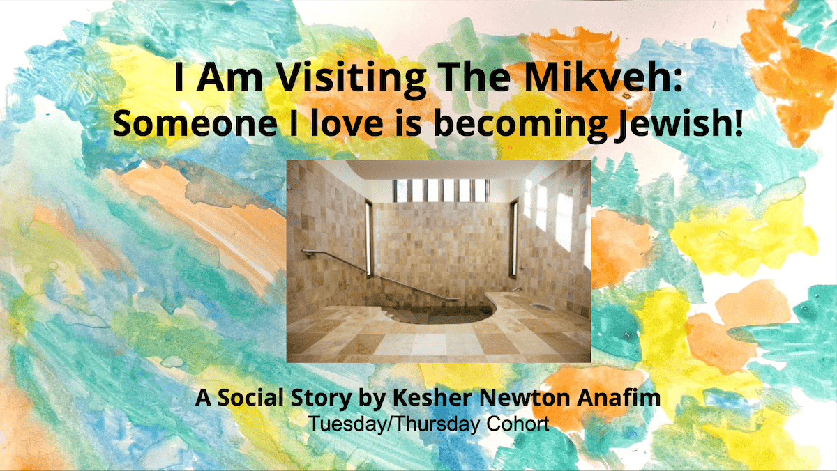 Mikveh social story cover