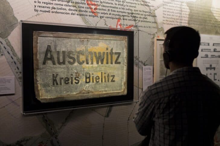 “Auschwitz. Not Long Ago. Not Far Away.” (Courtesy: Musealia)
