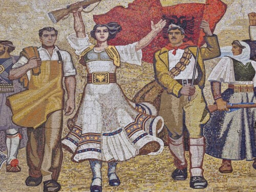 Mosaic, Mural, National History Museum of Albania, Tirana