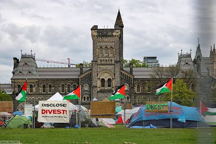 Israel, Palestine, Gaza, Campus Protest, University of Toronto