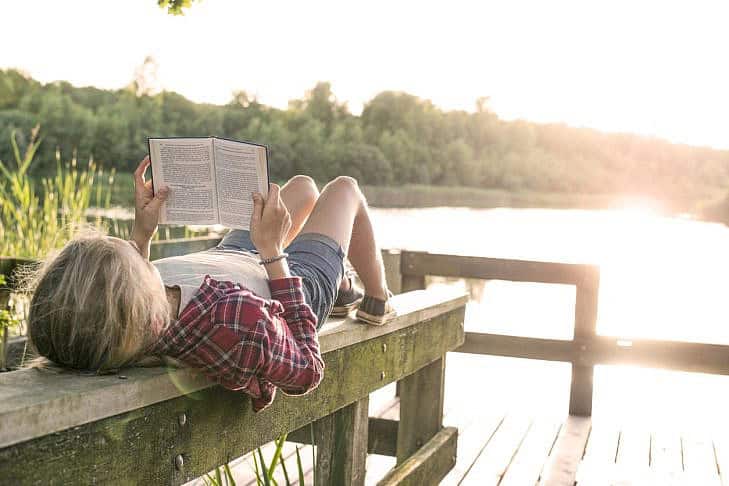 Reading, Books, Summer, Lake, Nature