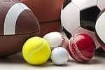 Sports balls tennis golf baseball cricket football rugby soccer basektball courtneyk iStock