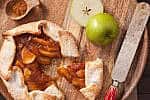 Apple Galette A freshly baked apple galette