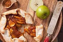 Apple Galette A freshly baked apple galette