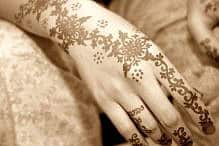 Henna tattoo Henna tattoo on female hand.